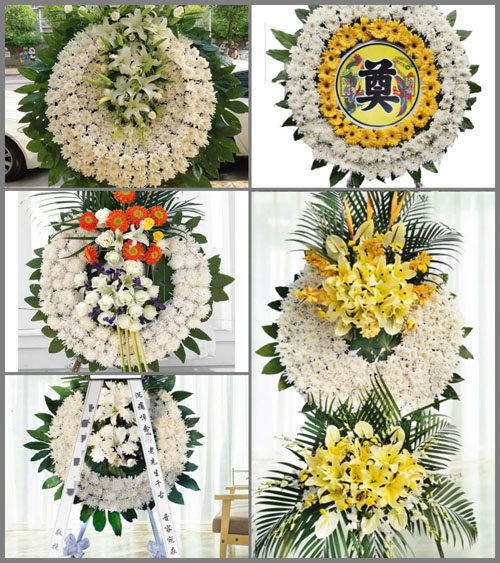 湖北武汉市江夏区金口街道花圈速递